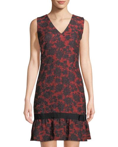 Jacquard Flounce-hem