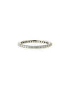 14k White Gold Diamond Eternity Band Ring, 0.41tcw,