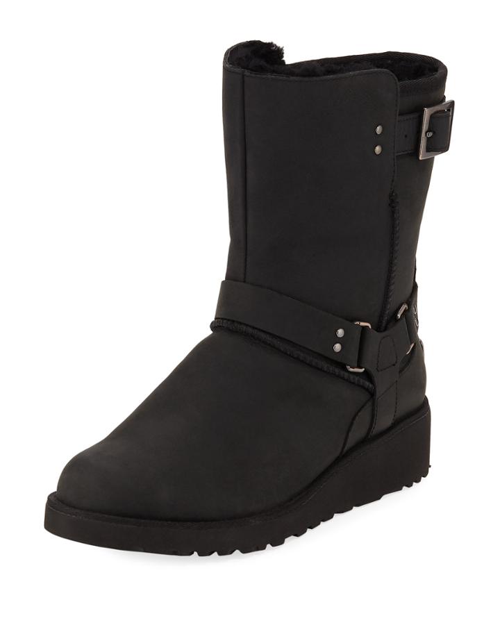 Maddox Suede Buckle Boots
