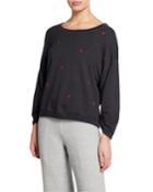 Heart Patches Boat-neck