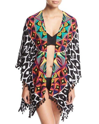 Africana Tassel-trim Kimono