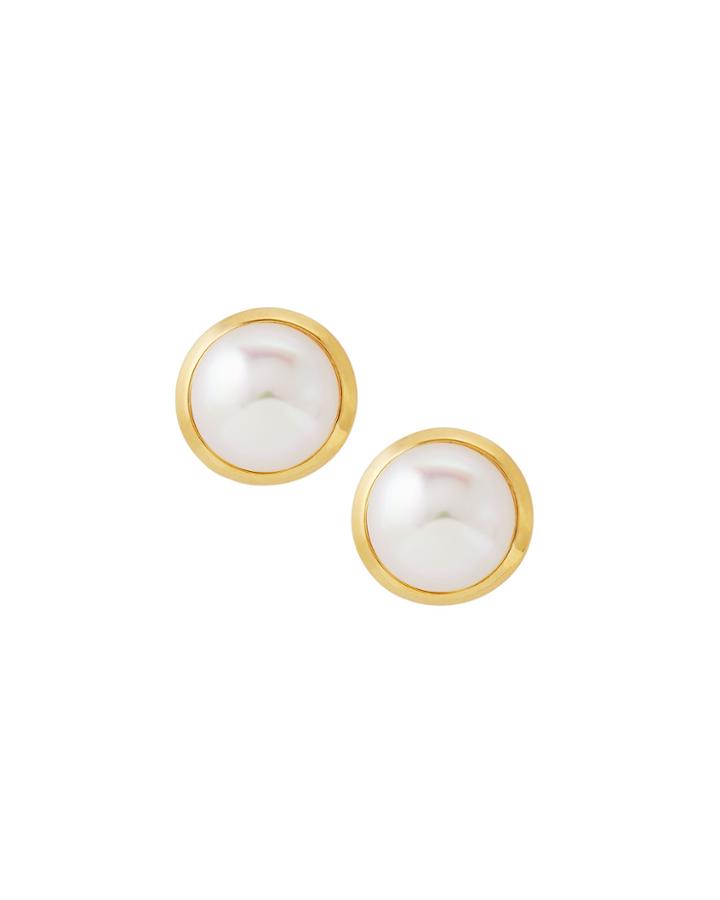 Pearl Stud Earrings,