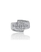 18k White Gold Mixed-cut Diamond Fashion Ring,