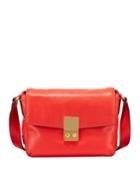 Allanna Leather Crossbody Bag, Red