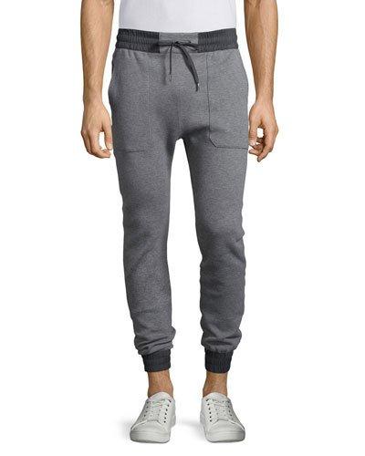 Drawstring Combo Track Pants