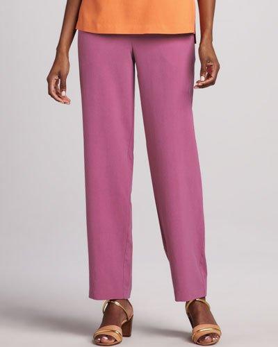 Silk Ankle Pants, Watermelon