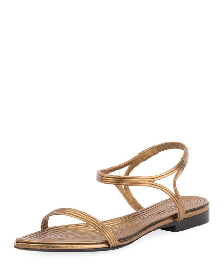 Talitha Metallic Layered Flat