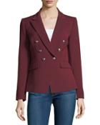 Double-breasted Pont&eacute; Jacket