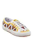 Beaded Low-top Canvas