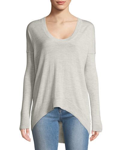 Preppy Wool Asymmetrical