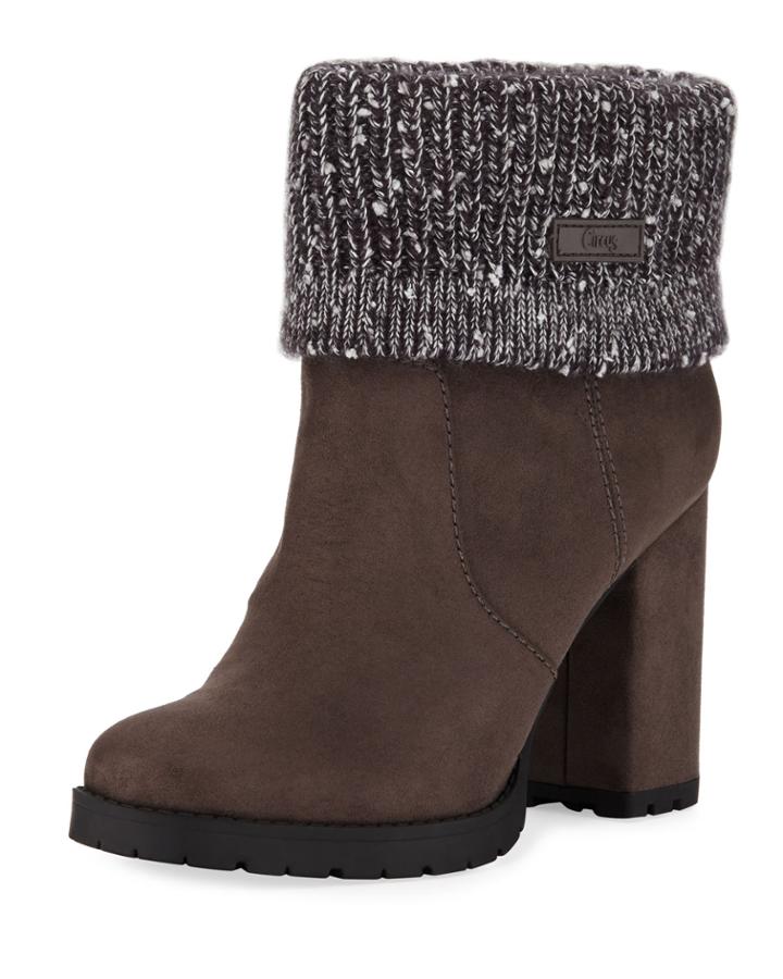 Carter Fold-over Sweater Booties