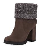 Carter Fold-over Sweater Booties
