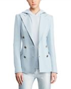 Camden Cashmere Powder Double-breasted Blazer