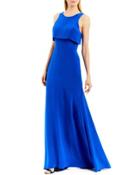Sleeveless Popover Georgette Gown