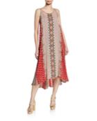 Hazel Floral-print Scoop-neck Sleeveless Georgette Dress