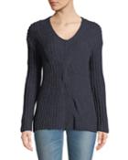 Alpaca-blend Twisted Pullover
