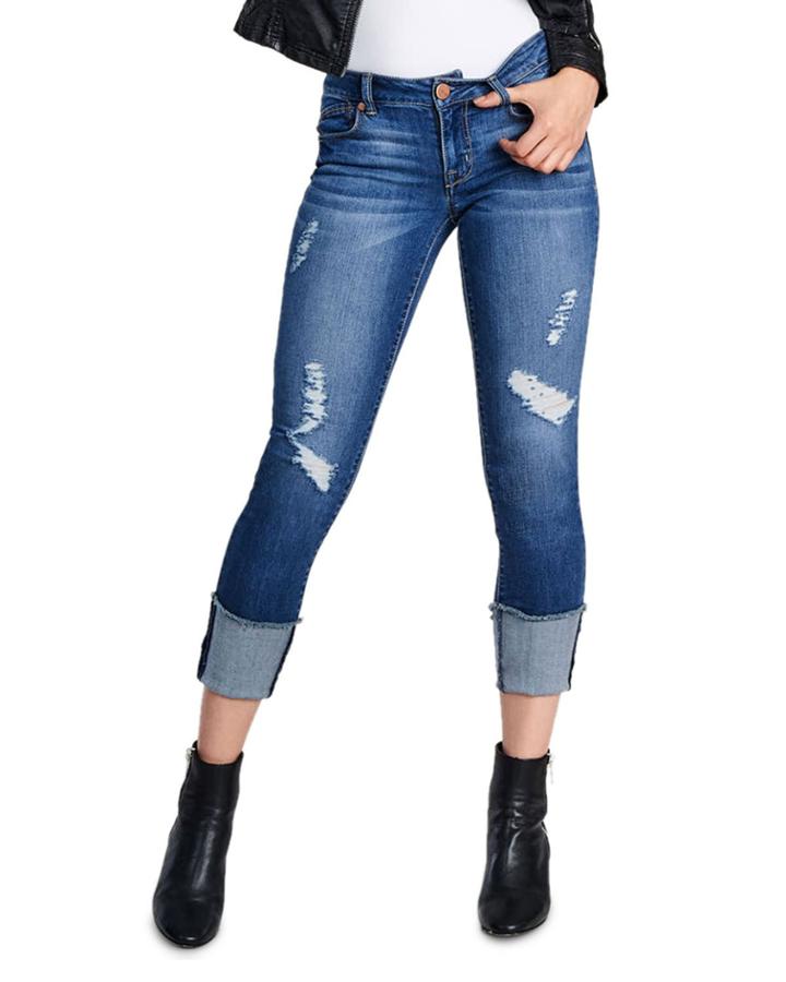 Irene Deep Roll Cuff Jeans
