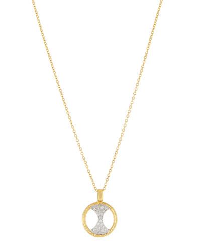 Tuxedo Diamond Pav&eacute; Pendant Necklace