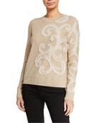 Sarnai Jacquard Pattern Wool/cashmere
