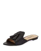 Vice Woven Tassel Slide Flat