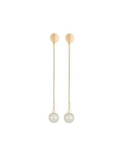 Pearly Linear Drop Earrings