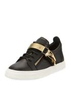 Leather Buckle Platform