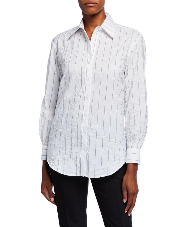 Monica Tech Pinstriped Boyfriend