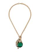 Leopard Pin-pendant Necklace
