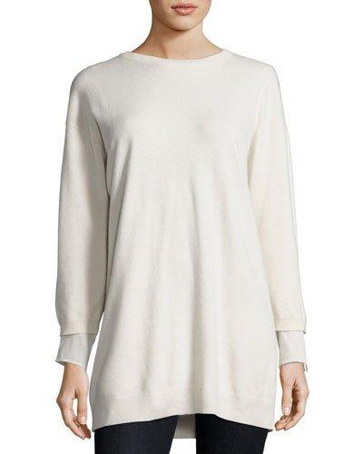Round-neck Long Cashmere