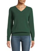Plus Size Cashmere Relaxed V-neck