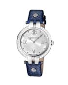 40mm Logo Watch W/ Leather Strap,
