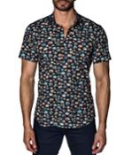 Men's Semi-fitted Fish-print Short-sleeve