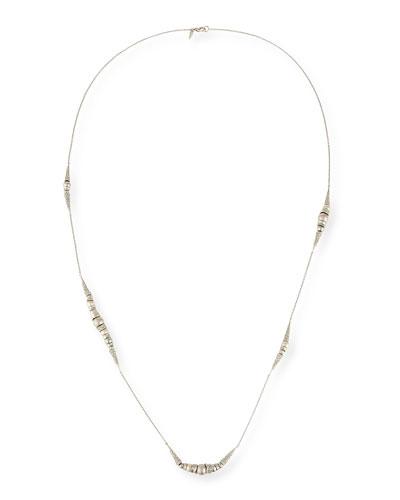 Crystal-encrusted Snake Station Necklace