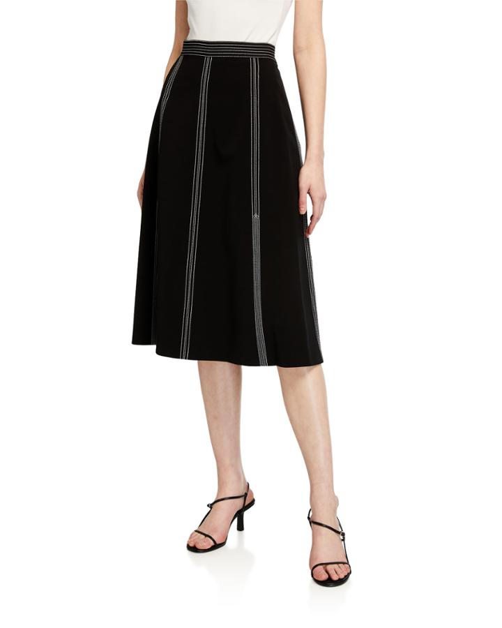Yari High-waist Topstitched