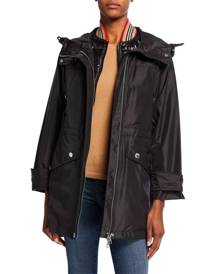 Craig Nylon Hooded Parka W/ Detachable Vest