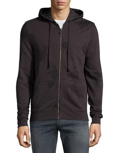 Logo-jacquard Hooded