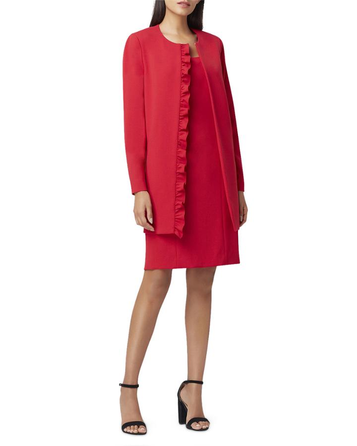 Ruffle-front Duster