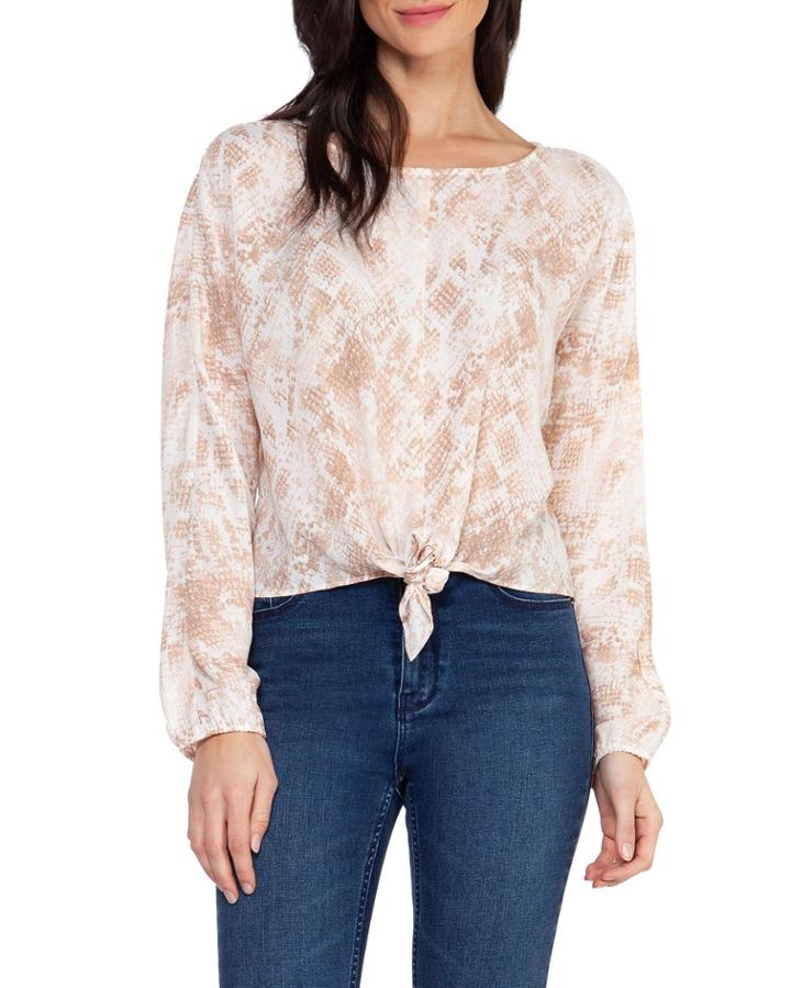 Long-sleeve Knot Top
