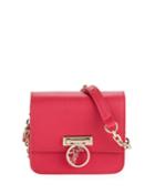 Small Saffiano Leather Crossbody Bag With