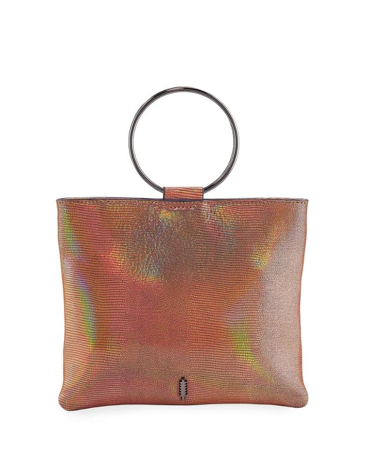Le Pouch Iridescent Leather Crossbody Bag