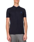Men's Officer Collar Short-sleeve Polo