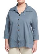 Diamond Button Relaxed Shirt,