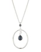 Rock Candy Mixed-stone Oval Pendant Necklace, Piazza