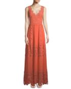 Audra Lace-trim Silk
