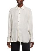 Maria Pinstriped Blouse