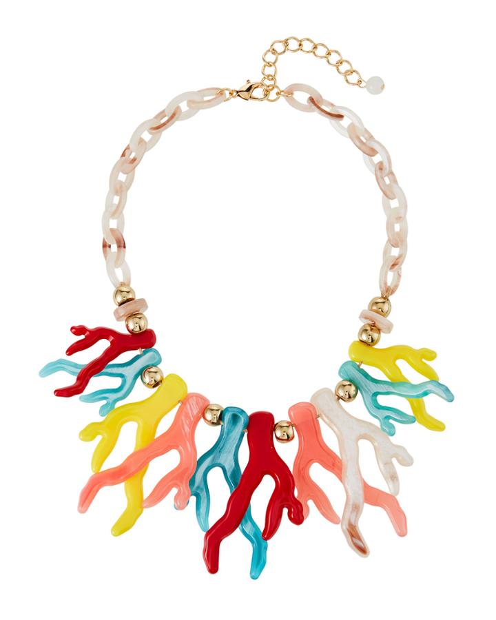 Resin Coral Necklace,