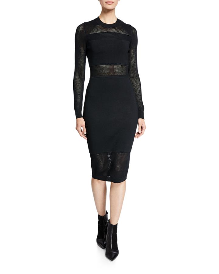 Tamara Mesh-inset Body-con Dress