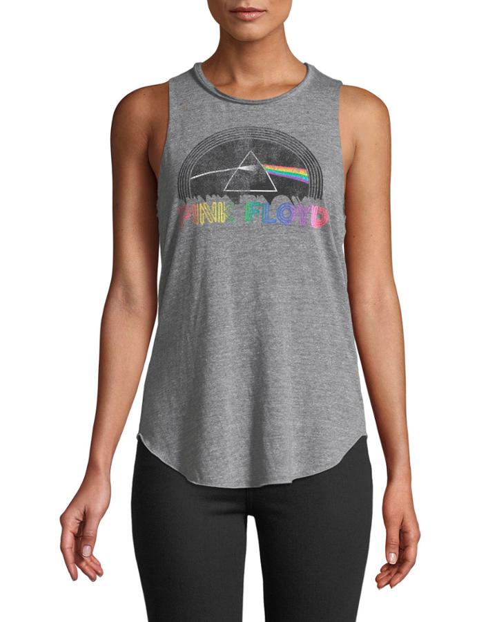 Pink Floyd Dark Side Of The Moon Rainbow Prism Band Tank