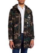 Men's Printed Camo Hooded Jacket