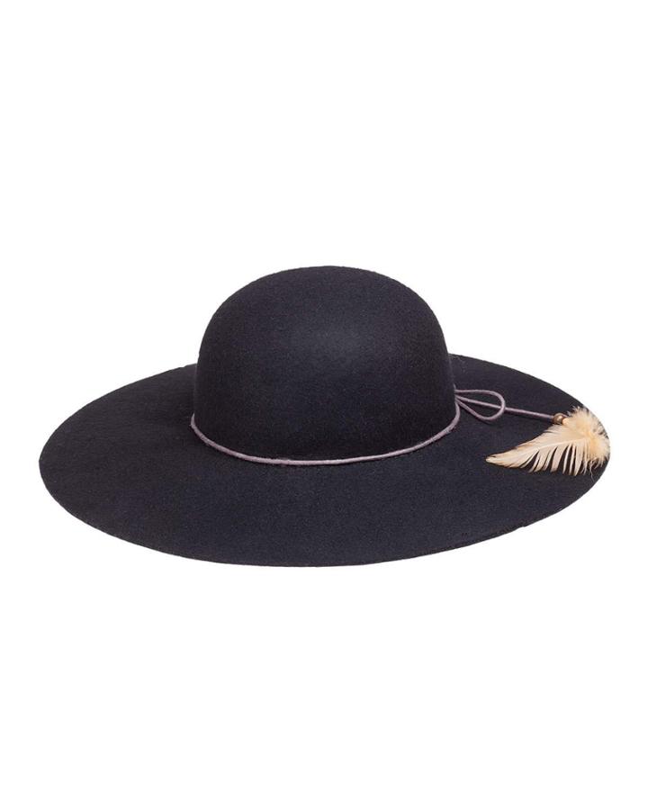 Delia Wide-brimmed Wool Hat